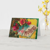 Vintag für die Begrüßung der besten Mütter Karte (Gelbe Blume)