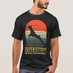 Vintag für Doberman Dog Funny zum Geburtstag T-Shirt