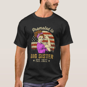 Vintag für große Schwester Est 2022 zum ersten Mal T-Shirt