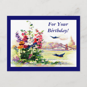 Vintag für Ihren Geburtstag Postkarte