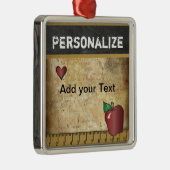 Vintag für Lehrer anpassen Ornament Aus Metall (Rechts)