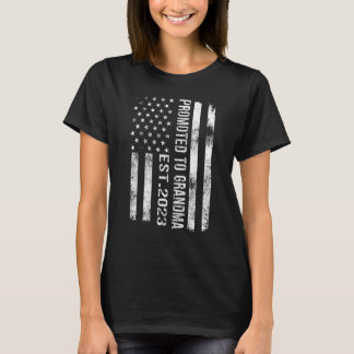 Vintag für Oma Est 2023 Amerikanische Flagge beför T-Shirt