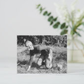 Vintag Fußball, 1919 Postkarte (Stehend Vorderseite)