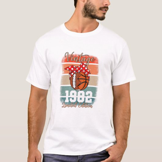 Vintag Fußball 1982 T-Shirt (Vorderseite)