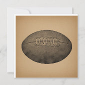 Vintag Fußball Illustriert Antisportkunst Karte (Rückseite)