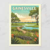 Vintag Gainesville Florida Postkarte (Vorderseite)