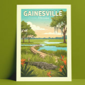 Vintag Gainesville Florida Postkarte