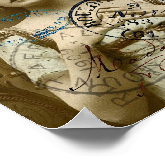 Vintag Gal Poster (Ecke)