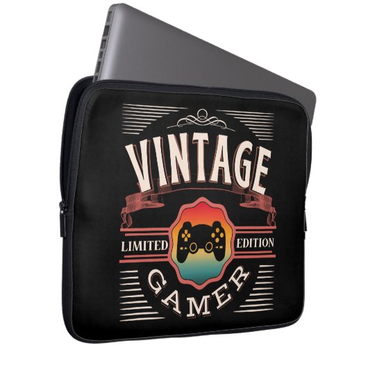 VINTAG GAMER-BEGRENZTE AUSGABE LAPTOPSCHUTZHÜLLE (Vorne Rechts)