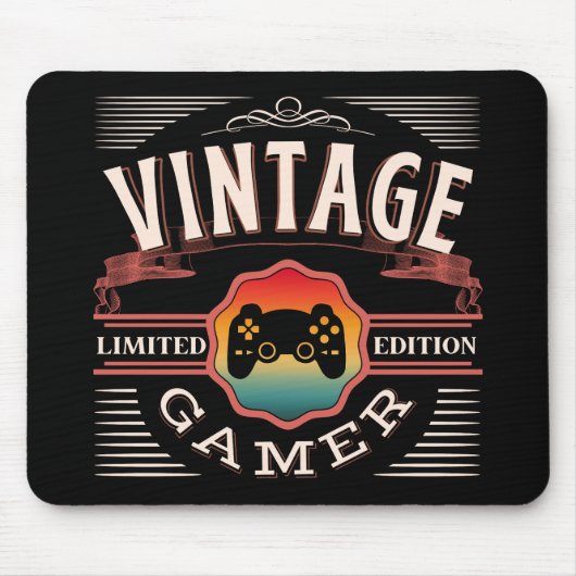 VINTAG GAMER-BEGRENZTE AUSGABE MOUSEPAD (Vorne)