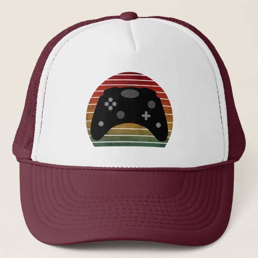 VINTAG GAMER TRUCKERKAPPE (Vorderseite)