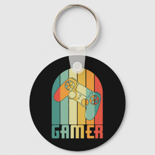 Vintag Gamer Video Game Lover Funny Retro Gaming Schlüsselanhänger