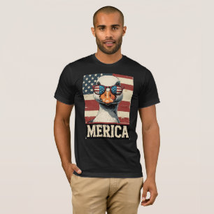 Vintag Gänse Merica 4. july patriotisch T-Shirt