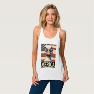 Vintag Gänse Merica 4. july patriotisch Tank Top