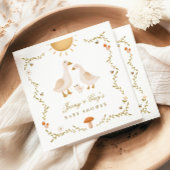 Vintag Gänsedusche Serviette