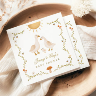 Vintag Gänsedusche Serviette