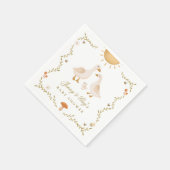 Vintag Gänsedusche Serviette (Ecke)