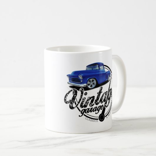 Vintag Garage 1955 Kaffeetasse (VorderseiteRechts)