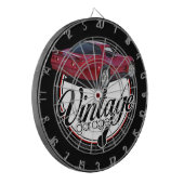 Vintag Garage Corvettes Dartscheibe (Vorderseite Links)
