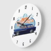 Vintag Garage Nomad Große Wanduhr (Winkel)