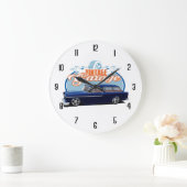 Vintag Garage Nomad Große Wanduhr (Zuhause)