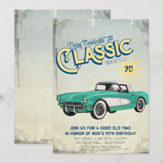 Vintag Garage Poster Party Einladung