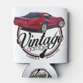 Vintag Garage Red Corvette Dosenkühler (Rückseite)