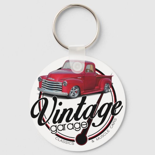 Vintag Garage Schlüsselanhänger (Vorderseite)