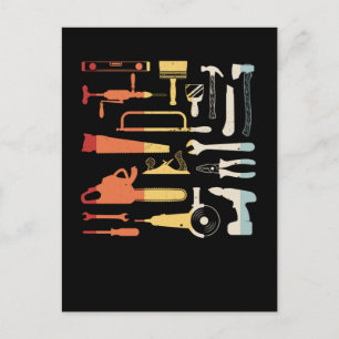 Vintag Garage Tools Handyman Vater Handwerker Postkarte