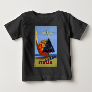 Vintag Garda Italy Europe Air Travel Baby T-shirt