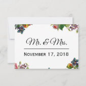 Vintag Garden (anpassbar) Vielen Dank Dankeskarte (Rückseite)