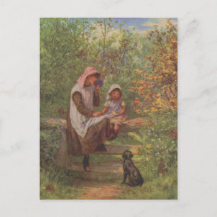 Vintag Garden Art - Allingham, Helen Postkarte