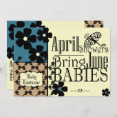 Vintag Garden Baby Dusche Einladung (Vorne/Hinten)