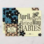 Vintag Garden Baby Dusche Einladung (Vorne/Hinten)