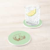 Vintag Garden Bird - einfarbig Elegant Blumen Getränkeuntersetzer (Seite)