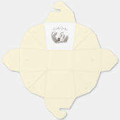 Vintag Garden Bird - einfarbige Blume Geschenkschachtel (Ungefaltet)