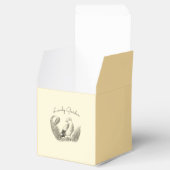 Vintag Garden Bird - einfarbige Blume Geschenkschachtel (Geöffnet)