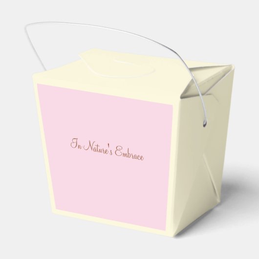 Vintag Garden Bird - einfarbige Blume Geschenkschachtel (Rückseite)