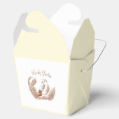 Vintag Garden Bird - einfarbige Blume Geschenkschachtel (Geöffnet)