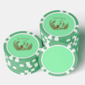 Vintag Garden Bird - Eleganter Blumengarten Pokerchips (Stapel)