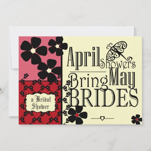 Vintag Garden Brautparty Einladung (Vorderseite)