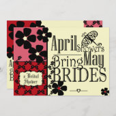 Vintag Garden Brautparty Einladung (Vorne/Hinten)