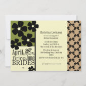 Vintag Garden Brautparty Einladung (Rückseite)