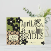 Vintag Garden Brautparty Einladung (Stehend Vorderseite)