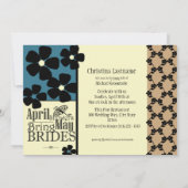 Vintag Garden Brautparty Einladung (Rückseite)