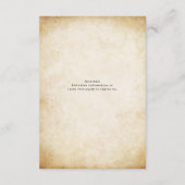 Vintag Garden Greenery Stilvoll Begleitkarte (Rückseite)