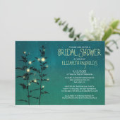 Vintag Garden Lights Bridal Dusche Einladungen (Stehend Vorderseite)