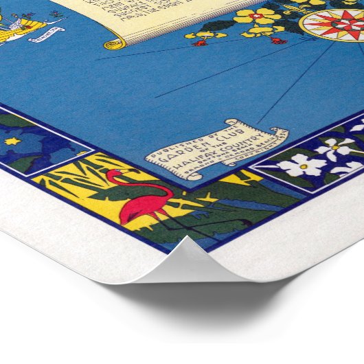 Vintag Garden Lovers Karte Poster (Ecke)