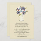 Vintag Garden Mason | Hochzeit Einladung (Vorne/Hinten)