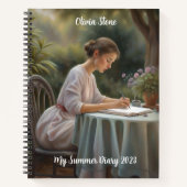 Vintag Garden - My Summer Diary Notebook Notizblock (Vorderseite)